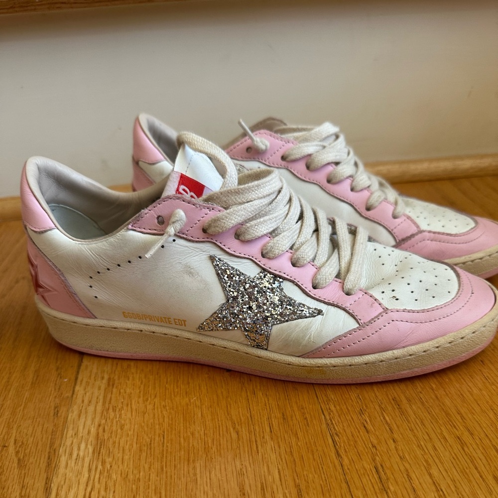 Golden Goose Ball star Pink with Silver Glitter size 39 - Picture 9 of 14